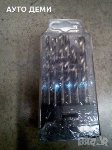 *ТОП* Комплект бургия бургии свредла свредло за метал в метална кутия, снимка 5 - Бормашини - 25837486