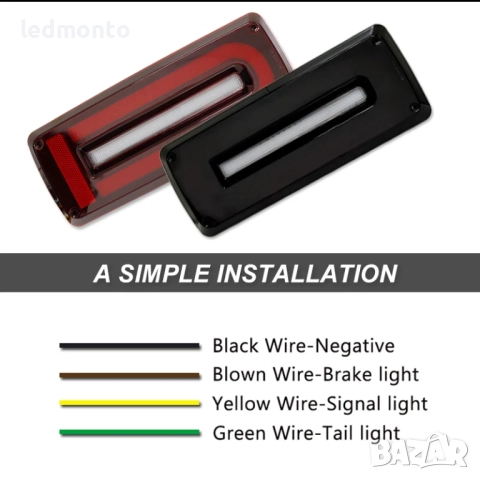 LED Стопове за Mercedes G-Class W463 (1999–2018) – G500, G550, G63 AMG monto.bg, снимка 5 - Части - 51490578