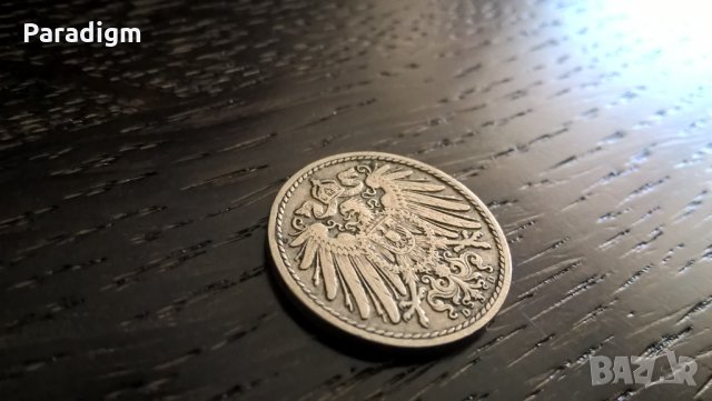 Райх монета - Германия - 5 пфенига | 1908г.; серия D, снимка 2 - Нумизматика и бонистика - 30733225