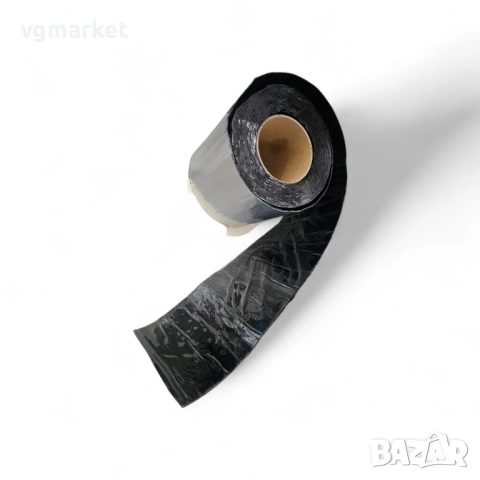 Битумна лента 200мм/10м с алуминиево покритие, снимка 3 - Изолации - 54276472