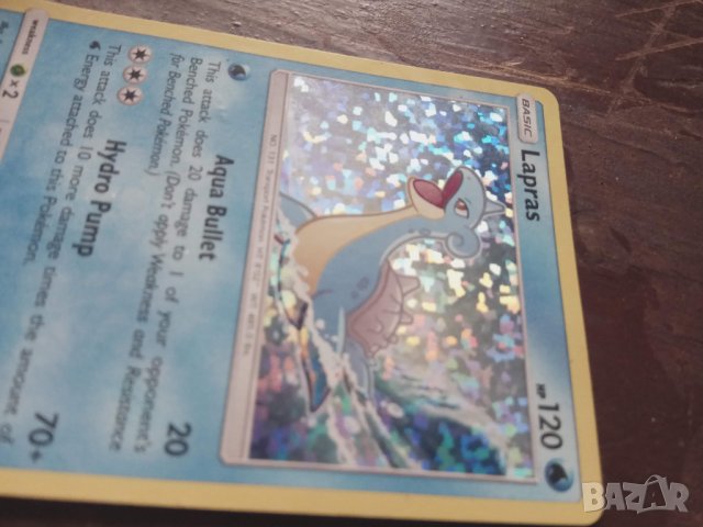 Продавам Покемон Lapras Aqua Bullet, снимка 2 - Колекции - 30087573