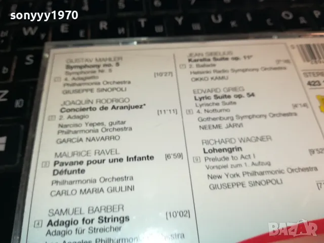 АDAGIETTO-ORGINAL CD-MADE IN WEST GERMANY 2912240749, снимка 12 - CD дискове - 48485816