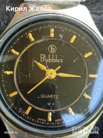 Красив дамски часовник Bubbles Quartz Japan movt стилен дизайн 34077, снимка 2 - Дамски - 51087698