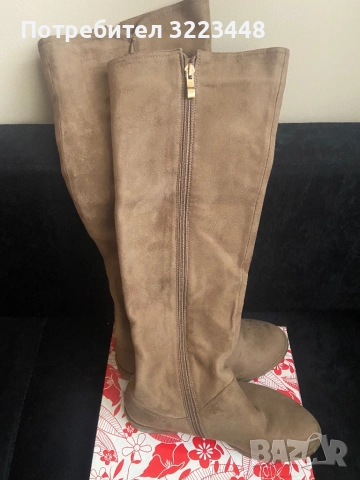 Дамски ботуши естествен велур, снимка 2 - Дамски ботуши - 52316296