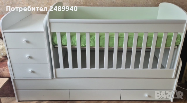 Бебешко легло 3в1 + скрин