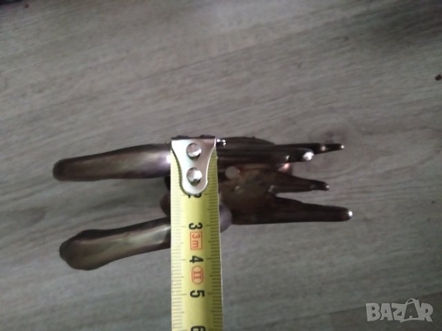 посребрен метален салфетник-лебед, снимка 4 - Други ценни предмети - 40528172