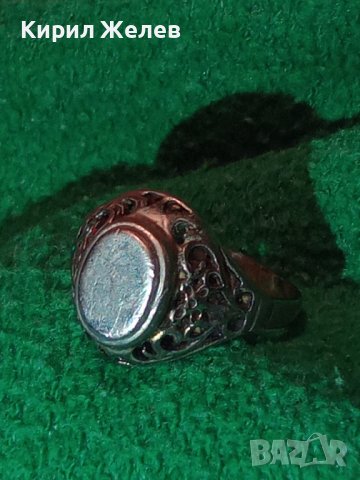 СТАРИНЕН МАЙСТОРСКА РЕТРО АРТ ИЗРАБОТКА ВИНТИДЖ ПРЪСТЕН ФИЛИГРАНЕН МОДЕЛ РЯДЪК 22236, снимка 17 - Антикварни и старинни предмети - 33046994