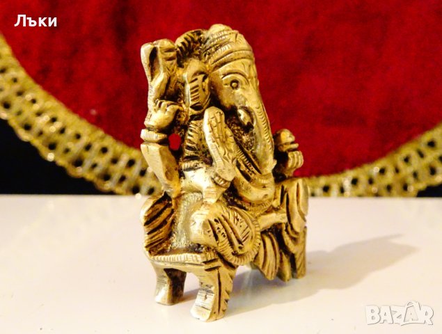 Ганеша бронзова фигура,статуетка. , снимка 2 - Статуетки - 42626420