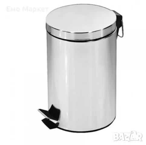 Кофа за смет с педал Rosberg R53007A3, 3/8/12L, Неръжд. стомана, снимка 5 - Други стоки за дома - 49452221