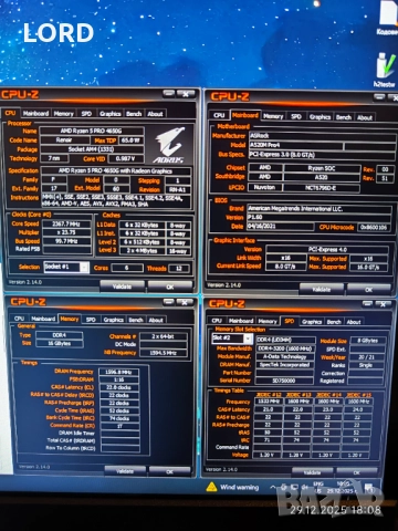 Комплект Ryzen 5 Pro 4650G, RAM 16GB DDR4 3200, Asrock A520M Pro4, снимка 8 - Процесори - 52929909