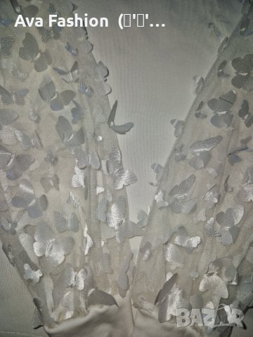 Хит цена! Прекрасна блузка тюл с ЗД ръкави-пеперуди, снимка 3 - Детски Блузи и туники - 40191770