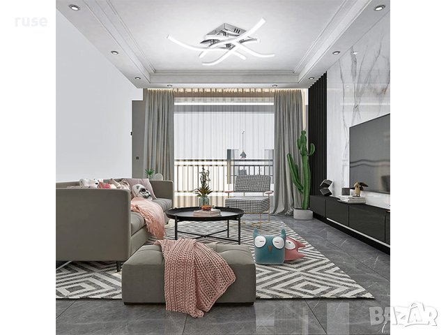 НОВИ! LED полилей таванна лампа 2600Im 3000К IP20, снимка 11 - Лампи за таван - 40705577