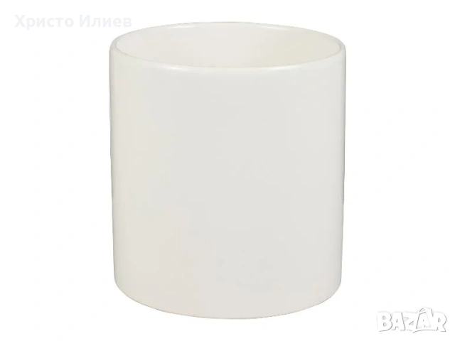 Кашпа със стойка Саксия с дървена стойка Сива Бяла, снимка 7 - Декорация за дома - 54060014