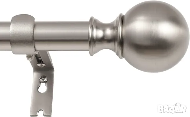 Корниз за Перде Amazon Basics 2,54 см Кръгли Накрайници, 91,4 - 182,8 сантиметра!