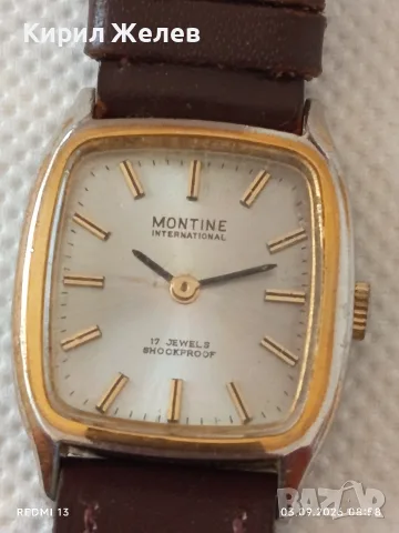 Стар механичен часовник Montine International за КОЛЕКЦИОНЕРИ 40492