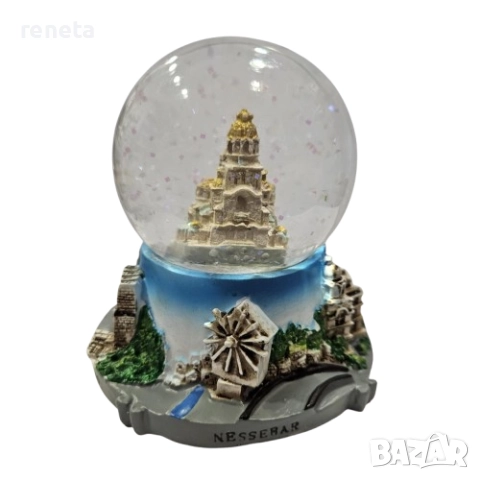 Преспапие Свети Александър Невски, Стъкло/керамика, 10х8 см, снимка 1