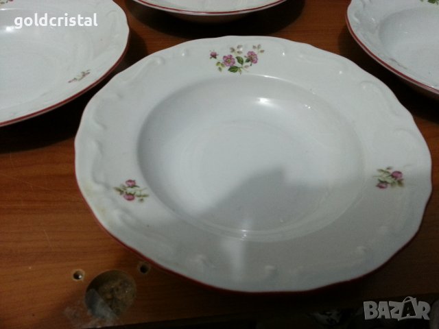Стар български порцелан чинии дълбоки , снимка 6 - Чинии - 39815567