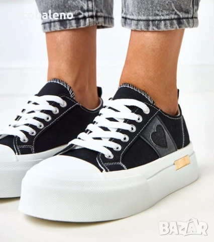 Дамски маратонки на платформа Nihal, 2цвята , снимка 6 - Маратонки - 53067343