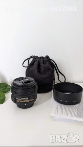 Oбектив Nikkor AF-S 50 mm 1.8G, снимка 2 - Обективи и филтри - 54305224