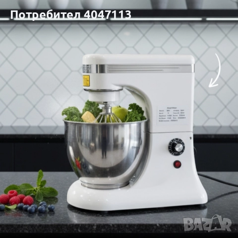 Планетарен миксер ST-BH7 – 7L професионален помощник в кухнята, снимка 3 - Миксери - 51825644
