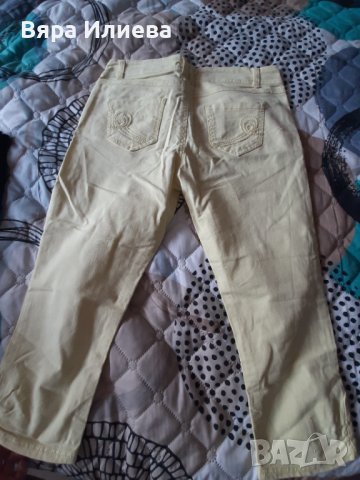 Жълт панталон до коляното , снимка 2 - Панталони - 36769625