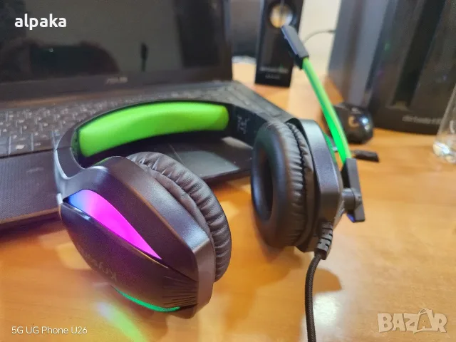 Геймърски слушалки с микрофон Krysenix PG1 RGB (за PC, PS4/PS5, Xbox, Switch), снимка 4 - Слушалки за компютър - 55891267