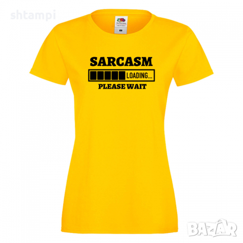 Дамска тениска Sarcasm Loading,Loading,Please wait,батерия,Изненада,Подарък, снимка 8 - Тениски - 36422235