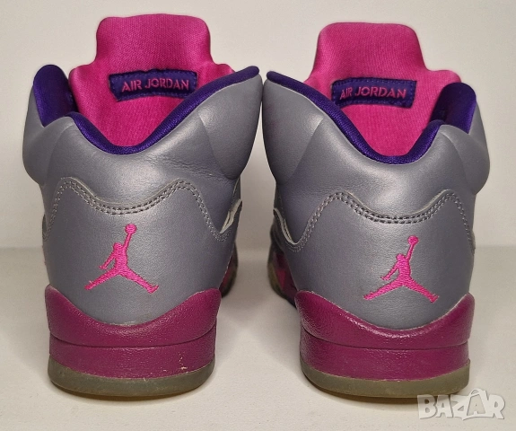 Nike Air Jordan 5 Retro Cement Grey/Pink, снимка 3 - Маратонки - 53174427