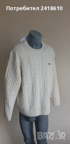 Lacoste Wool / Knit Mens Size 6 - XL  НОВО! ОРИГИНАЛ! Mъжки Пуловер, снимка 15 - Пуловери - 52554220