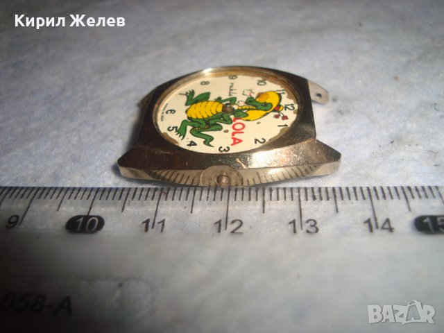 RUHLA LOLA MADE in DDR Стар НЕМСКИ ПОЗЛАТЕН Мех. РЯДЪК МОДЕЛ КОЛЕКЦИОНЕРСКИ ЧАСОВНИК РУХЛА ГДР 17355, снимка 7 - Антикварни и старинни предмети - 37372513