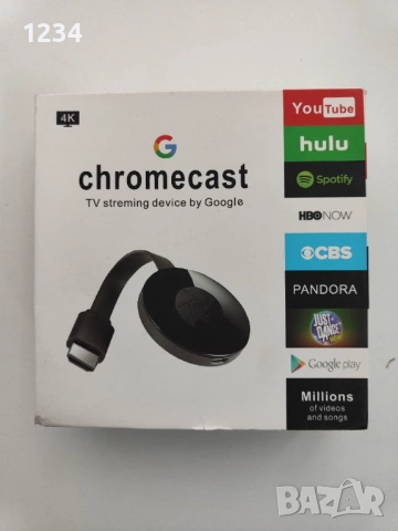 Smart устройство Google Chromecast, за безжично свързване на телевизор, снимка 2 - Друга електроника - 53915985