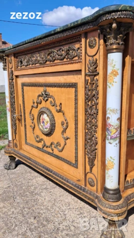 Шкаф с мрамор в стил Наполен 3, снимка 8 - Шкафове - 54133319