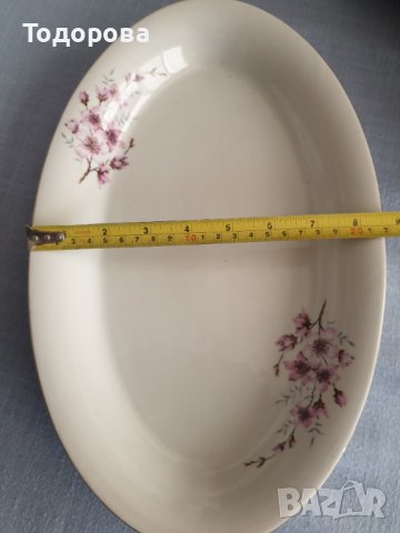 Голямо порцеланово плато -Дянко Стефанов, снимка 4 - Чинии - 36612862