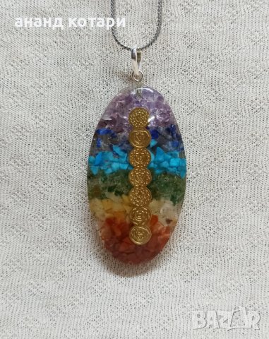 Оргонит – медальон от Индия, снимка 4 - Колиета, медальони, синджири - 31103207