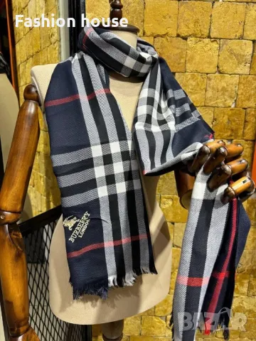 Burberry кашмирен шал, снимка 5 - Шалове - 47374141