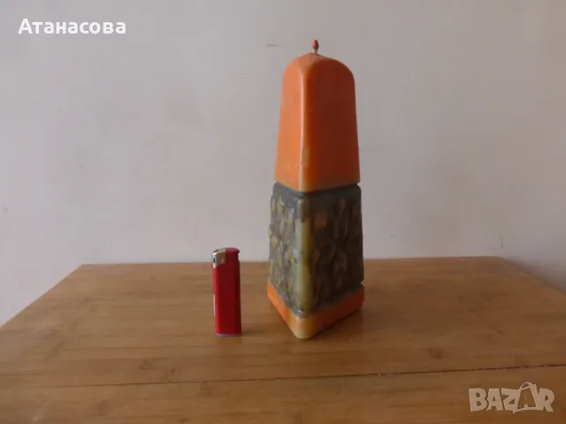 Голяма декоративна свещ 1970 г, снимка 2 - Други - 48543196