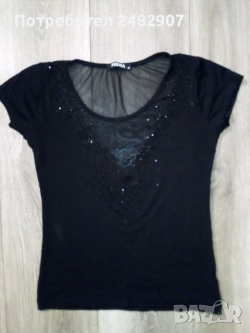 Ефектна дамска блуза, снимка 5 - Тениски - 38802959
