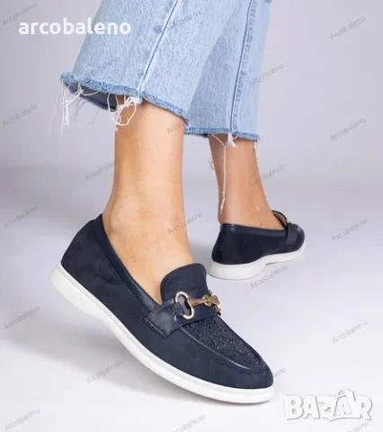 Дамски мокасини от еко велур с кристалчета Minilla, 5цвята , снимка 10 - Дамски ежедневни обувки - 50023459