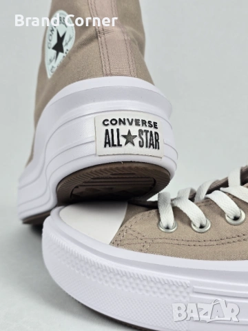 НОВИ Converse Chuck Taylor All Star Move High – Оригинални, Цвят Таупе, снимка 4 - Маратонки - 54291722