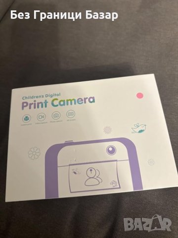 Нова Камера за незабавен печат с 5 ролки хартия Фотопринтер фотоапарат, снимка 7 - Фотоапарати - 44395507