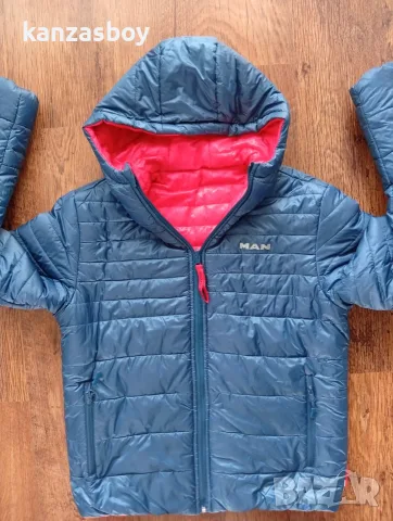 MAN lion edition driver jacket - ОЛЕКОТЕНО мъжко яке 2-ЛИЦЕВО КАТО НОВО Л, снимка 8 - Якета - 56260797
