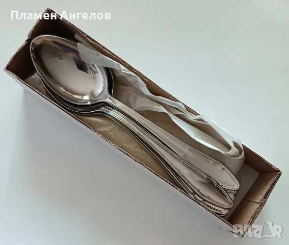 Комплект от 6 броя лъжици "Петко Денев" Габрово 
