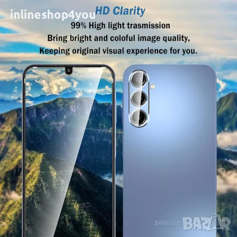 Стъклен Протектор за Камера за Samsung Galaxy A16, снимка 5 - Фолия, протектори - 48230472