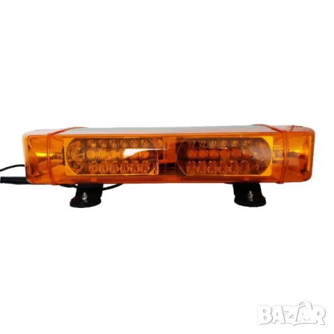 LED сигнална лампа за пътна помощ 570mm / 270mm / 100mm 12-24V оранжева 36 COB LED 12 режима 2 броя, снимка 4 - Аксесоари и консумативи - 55865227