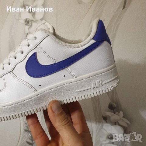 маратонки Nike Air FORCE 1 07 'White Purple' номер 37,5-38, снимка 6 - Маратонки - 39865499