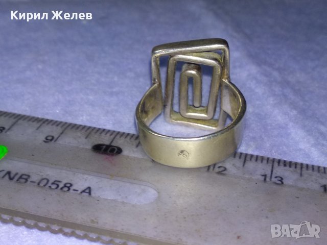 КРАСИВ АР НУВО СТИЛ СРЕБЪРЕН АРТ ПРЪСТЕН СРЕБРО 925 МАЙСТОРСКА РЪЧНА ХУДОЖЕСТВЕНА ИЗРАБОТКА 39900, снимка 10 - Пръстени - 42657045