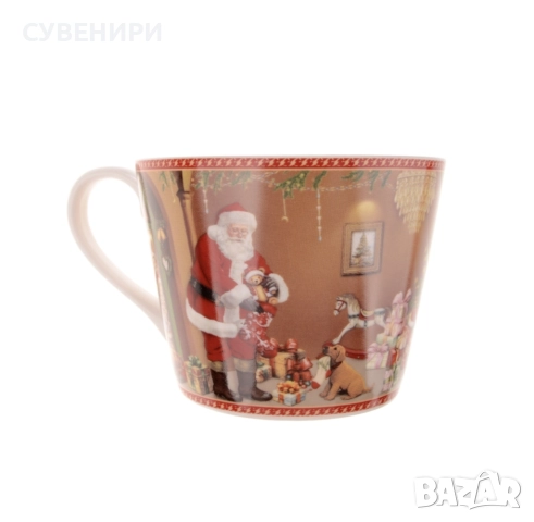 Комплект коледна чаша с чинийка в кутийка, снимка 7 - Чаши - 52350806