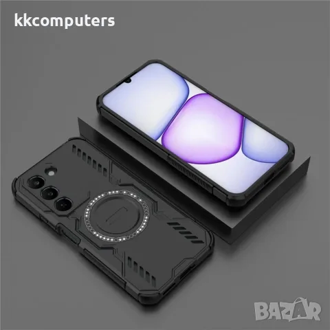 За Realme C100 5G / C83 5G Магнитен Butterfly Armor TPU PC Калъф с Охлаждащ Дизайн и Скрийн Протекто, снимка 7 - Калъфи, кейсове - 56184722