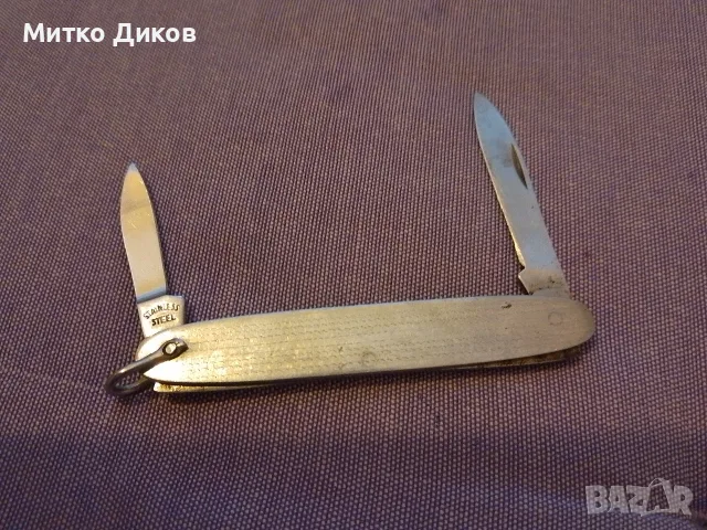 малки джобни ножчета винтидж две части без луфт маркови на Lark и Габрово, снимка 7 - Ножове - 56119739