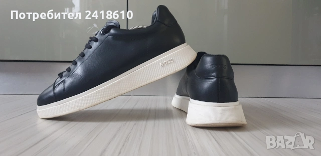 Hugo Boss Leather Mens Size 43/27. 5 - 28см ОРИГИНАЛ! Мъжки спортно - елегантни обувки естествена ко, снимка 12 - Кецове - 53585595